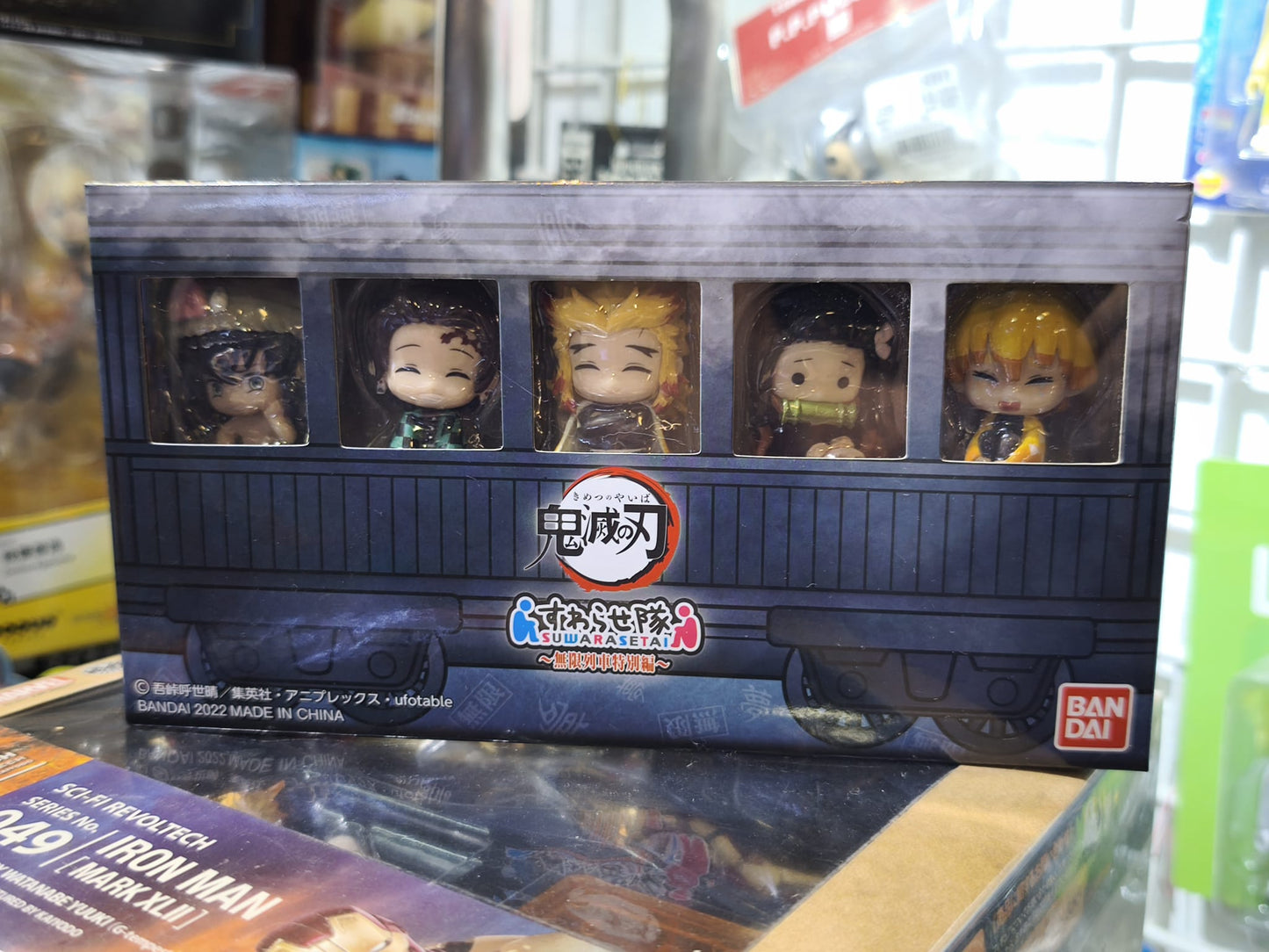 Bandai-Demon-Slayer-Suwarasetai-mini-figure-blind-box-set-Tanjiro-Nezuko-Rengoku-seated-chibi-anime-collectibles