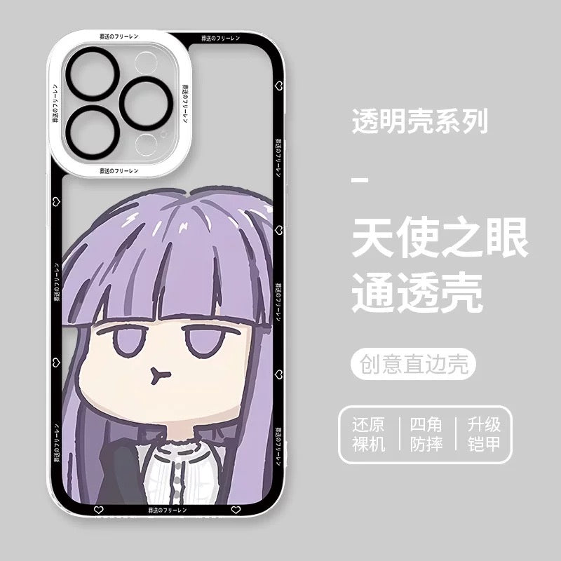 Japanese Anime FRIEREN Cute Style | Frieren Fern Himmel 3 Styles - iPhone Case PLUS SE2 XS XR X 11 12 13 14 15 16 16e 17 17e Pro Promax 12mini 13mini