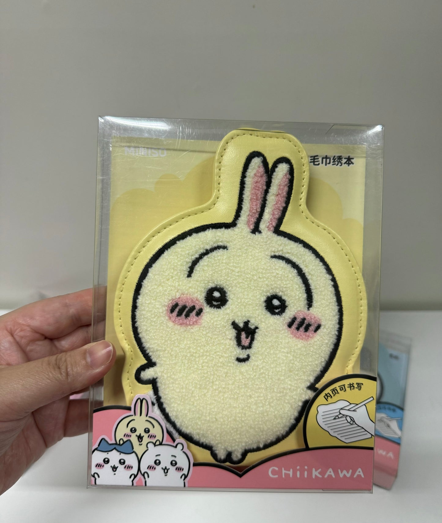 ChiiKawa X Miniso | ChiiKawa Hachiware Usagi Embroidery Notebook - Kawaii items Room Decoration KawaiiGiftLand
