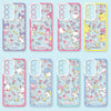 Japan Cartoon Sanrio Full Screen Sweets Pastel Style | Kuromi My Melody Hello Kitty Pompompurin Pochacco Tuxedosam Little Twin Stars Cinnamoroll- Phone Case Samsung Galaxy S26 S25 S24 S23 S22 S21 FE Ultra Edge