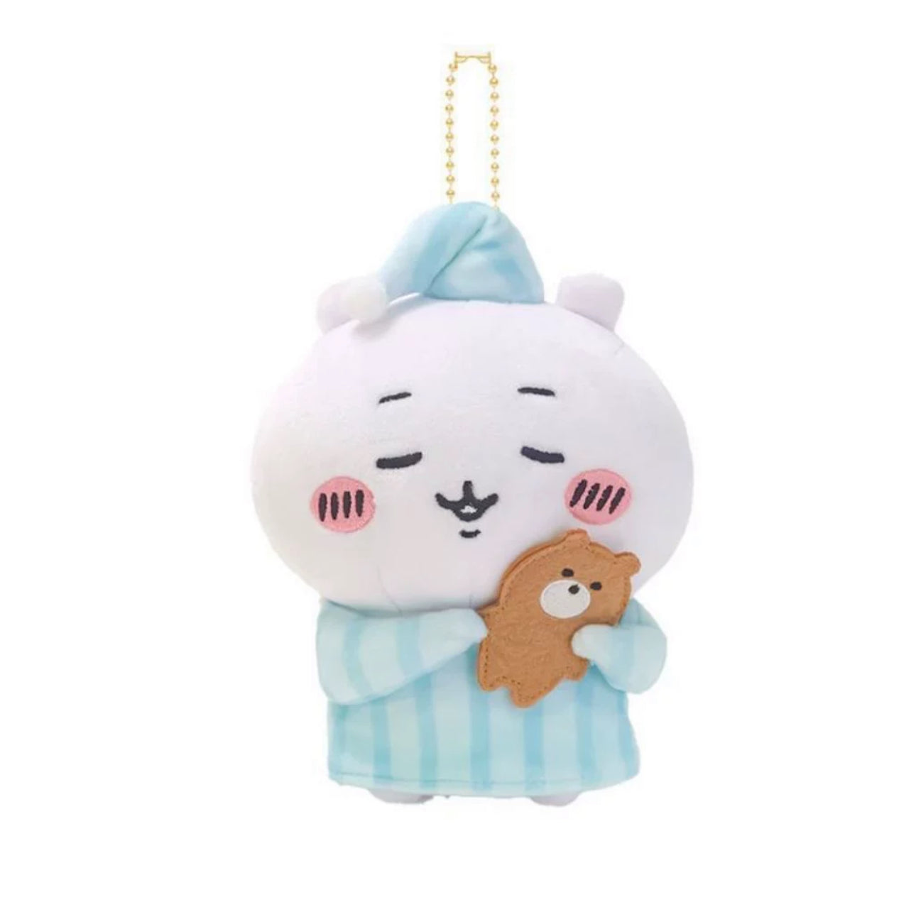 Japan ChiiKawa Pajamas Party | ChiiKawa Hachiware Usagi - Mini Plush Doll 10cm Keychain KawaiiGiftLand