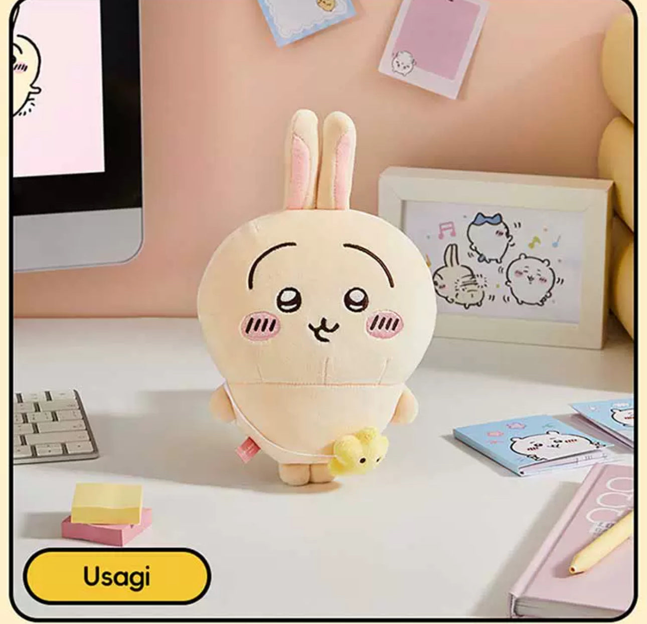 ChiiKawa X Miniso | ChiiKawa Hachiware Usagi Outing with Bag - 20cm Plush Doll Kawaii items Room Decoration doll KawaiiGiftLand