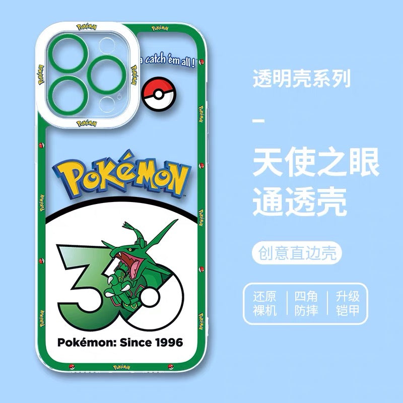 เคสไอโฟนลายการ์ตูนโปเกมอนจากญี่ปุ่น ฉลองครบรอบ 30 ปี Part1 | มิวทู ชาร์แมนเดอร์ แกงการ์ ปิกาจู สควิร์ทเทิล เร็คควอซ่า มิว เกรนินจา 8 แบบ สำหรับ iPhone SE2 XS XR X 11 12 13 14 15 16 16e 17 17e Pro Promax 12mini 13mini