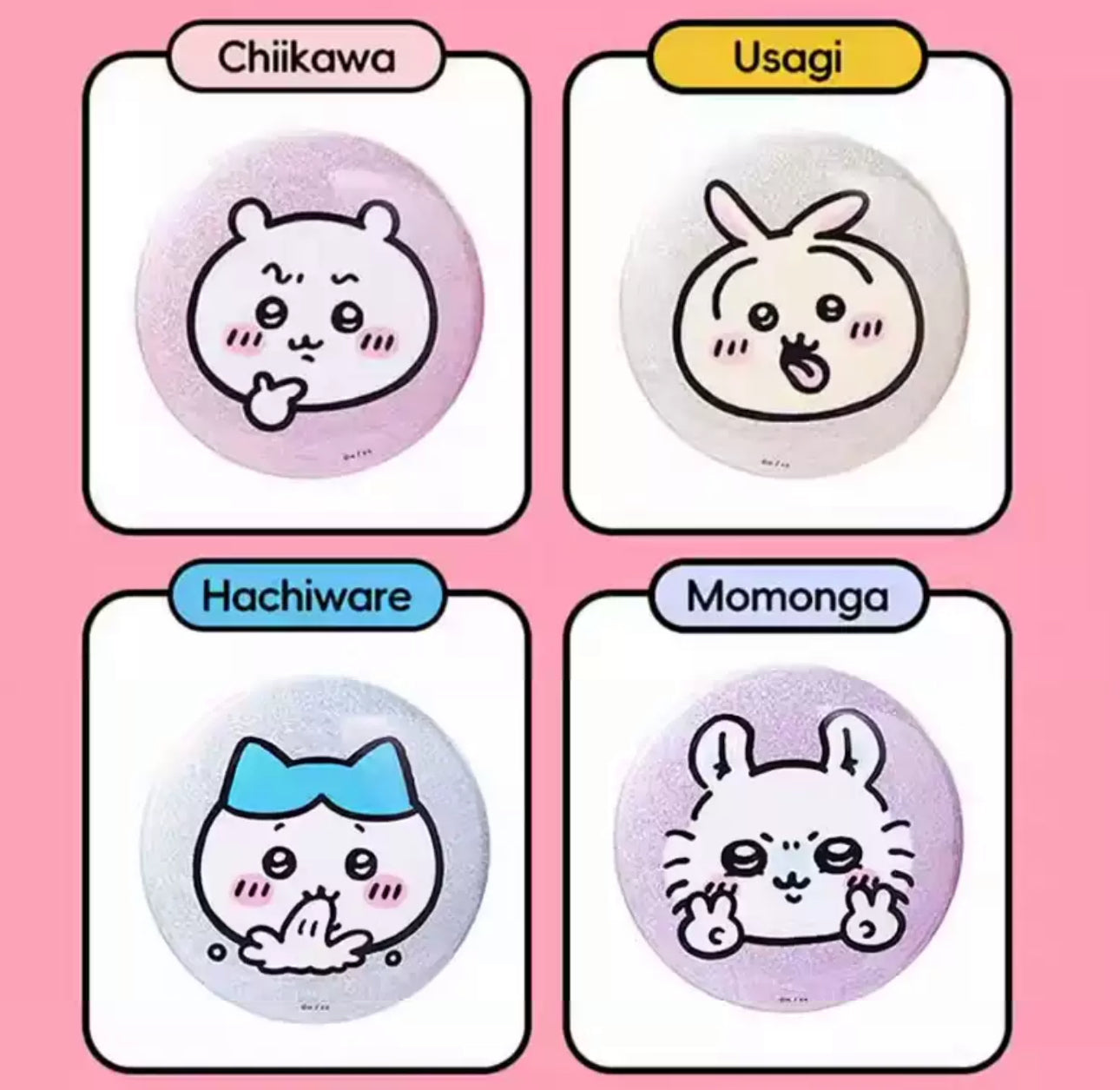 ChiiKawa X Miniso | ChiiKawa Hachiware Usagi Momonga Kurimanju Rakko Metal Pin - Kawaii Item Cute Accessories KawaiiGiftLand