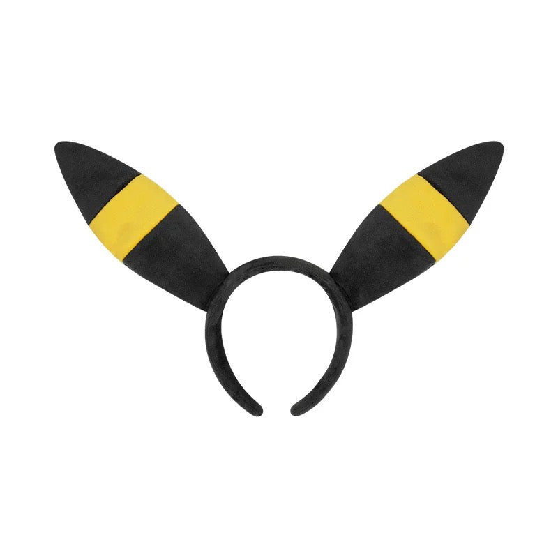 Japan Cartoon Pokemon Eevee Evolution Series Cute Headband | Eevee Vaporeon Jolteon Flareon Espeon Umbreon Leafeon Glaceon Sylveon - Evolve Anime Collectable Kawaii Makeup Facial Hairband