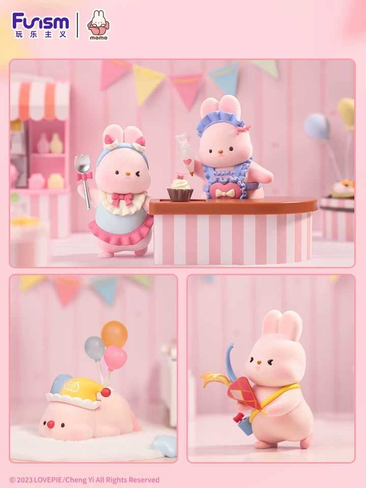 Momo with Bunny Kawaii Lovely Characters | Momo Bunny Anniversary - Toy Collection Mystery Blind Box KawaiiGiftLand