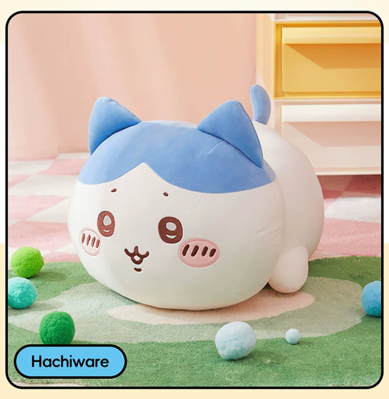 ChiiKawa X Miniso | ChiiKawa Hachiware Usagi Giant Laying Down Doll - Kawaii Doll Plush Cute Doll Decoration KawaiiGiftLand