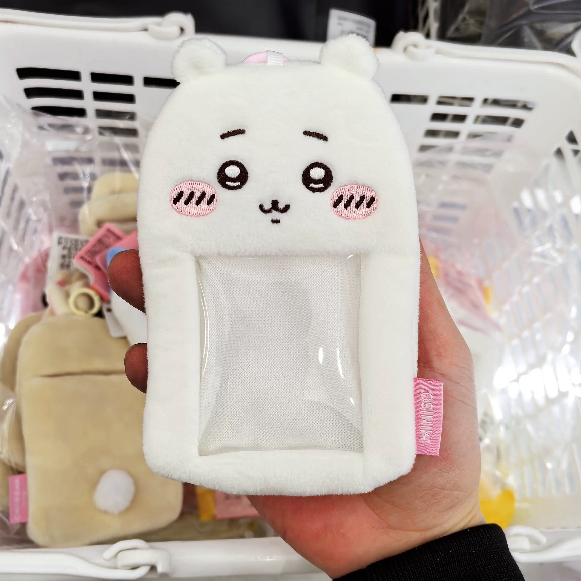 ChiiKawa x Miniso | ChiiKawa Hachiware Usagi Plush Doll Cute Cardholder - Kawaii items Home Decoration Accessories KawaiiGiftLand