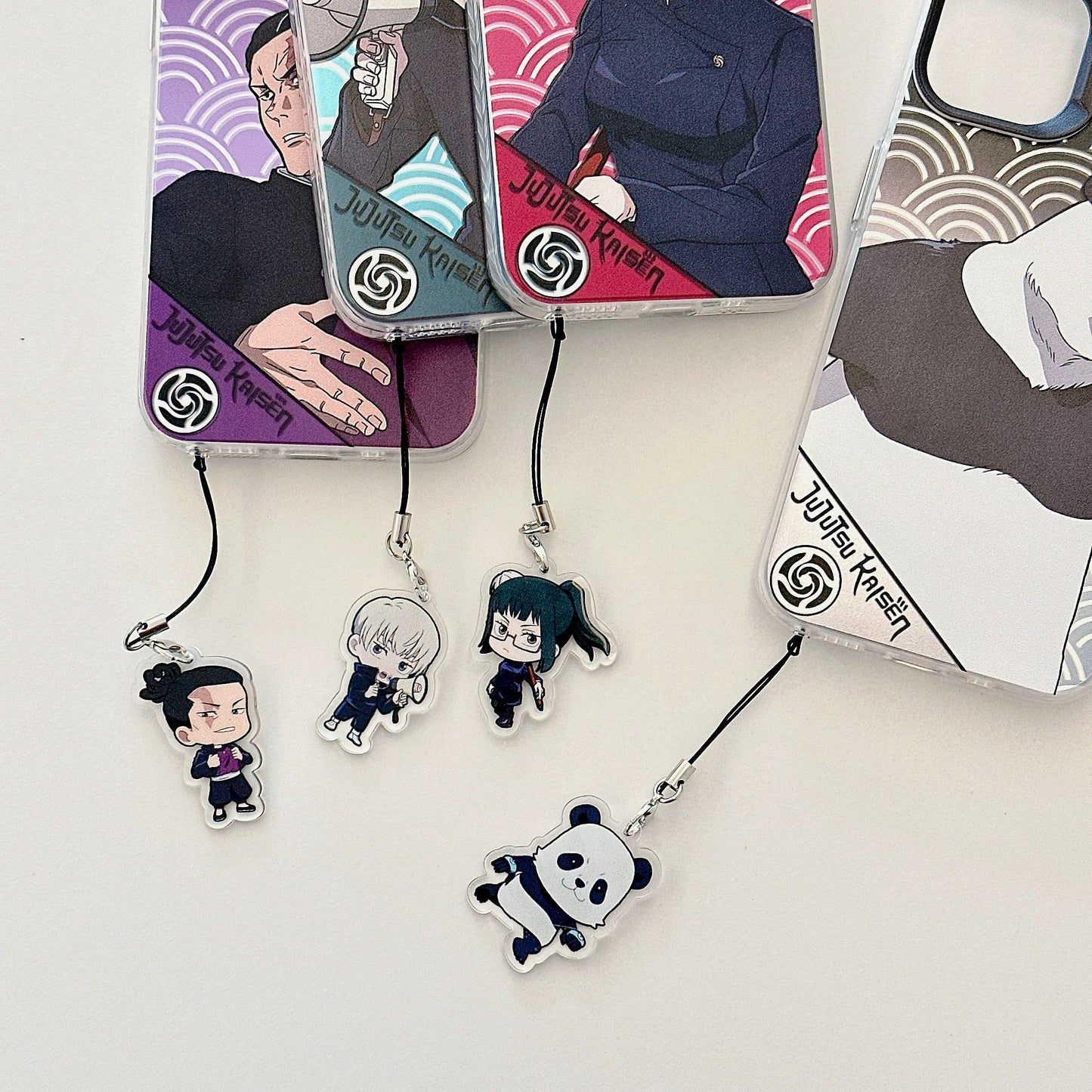 Japanese Anime Jujutsu Kaisen Phone Case with Strap | Inumaki Toge Zenin Maki Todo Aoi Panda - iPhone Case 7 8 PLUS SE2 XS XR X 11 12 13 14 15 16 Pro Promax 12mini 13mini KawaiiGiftLand