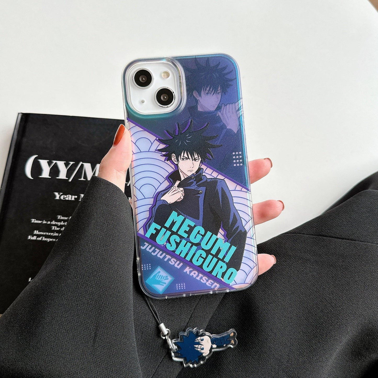 Japanese Anime Jujutsu Kaisen Phone Case with Strap | Satoru Yuji Megumi Nanami - iPhone Case 7 8 PLUS SE2 XS XR X 11 12 13 14 15 16 Pro Promax 12mini 13mini KawaiiGiftLand