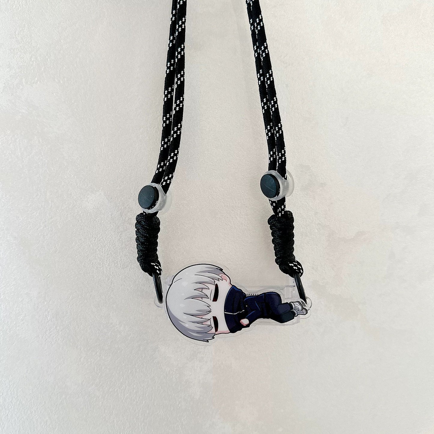 Japanese Anime Jujutsu Kaisen Phone Back Clip with Phone Lanyard | Satoru Yuji Megumi Nanami Kugisaki Nobara Inumaki Toge Zenin Maki Panda - for All Smart Phones KawaiiGiftLand