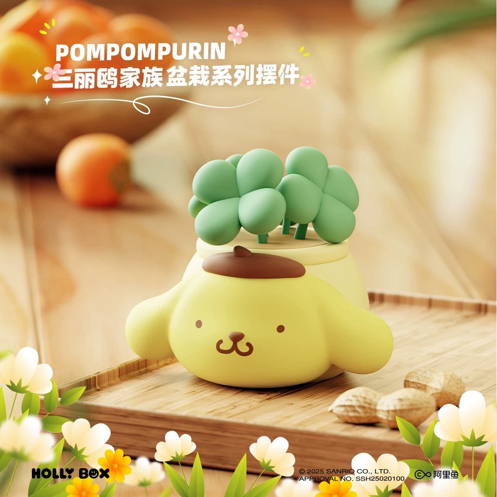 Sanrio Characters Potted Series Of Ornaments | Hello Kitty My Melody Kuromi Cinnamoroll Pompompurin Pochacco - Collectable Toys Kawaii Items - KawaiiGiftLand
