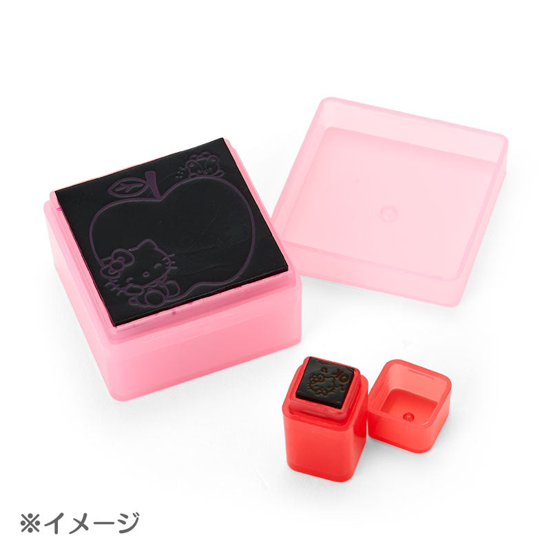 Sanrio Japan Kuromi Stamp Set with Oil Ink - Kawaii Stationery KawaiiGiftLand