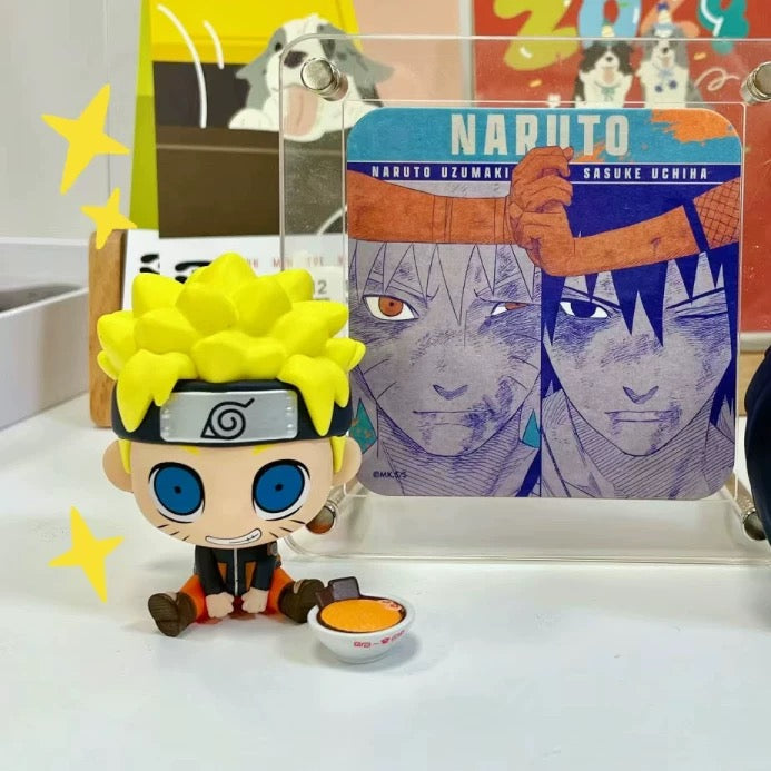 Miniso X Naruto Ninja Mini Sitting Part 1 Series Limited Edition | Naruto Shippuuden Naruto Sasuke Sakura Kakashi Gaara Lee -  Figure Keychain Collectable Toys Mystery Blind Box