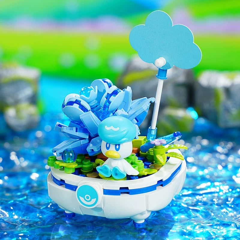 Pokemon Flowerpot Potted Plant Part 2 | Pikachu Togepi Sylveon Sprigatito Fuecoco Quaxly - Building Blocks Toy Collections KawaiiGiftLand
