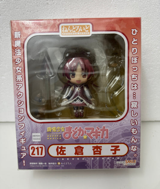 Japan GSC Nendoroid Series | 217 Puella Magi Madoka Magica Kyoko Sakura - 2012 Retried PVC FIGURE DOLL Toy Collection