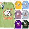 Cute Cartoon Doggie Maltese Puppy Style T-Shirt Series | Happy Dog Part2 - Kawaii Fashion Items for Child & Adult