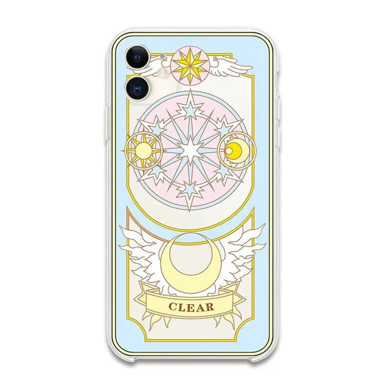 CardCaptorSakura Sakura Clean Card with Acrylic Stand iPhone Case XS XR 11 12 13 14 15 16 Pro Promax KawaiiGiftLand