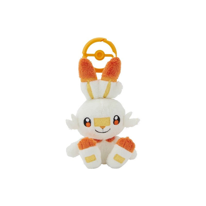 Japan Cartoon Pokemon Center Pokeball Keychain 8th & 9th Generation | Grookey Scorbunny Sobble Sprigatito Fuecoco Quaxly - Mascot Mini Plush Doll KawaiiGiftLand