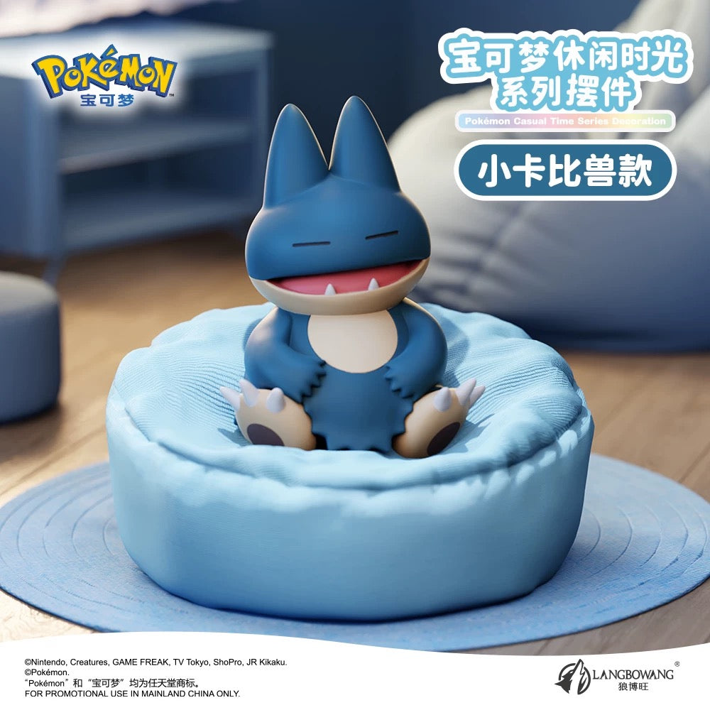 Japan Cartoon Pokemon Casual Time Series Part 2 | Sleeping Pikachu Charmander Meowth Slowpoke Munchlax Rowlet - Figure Kawaii Decoration KawaiiGiftLand
