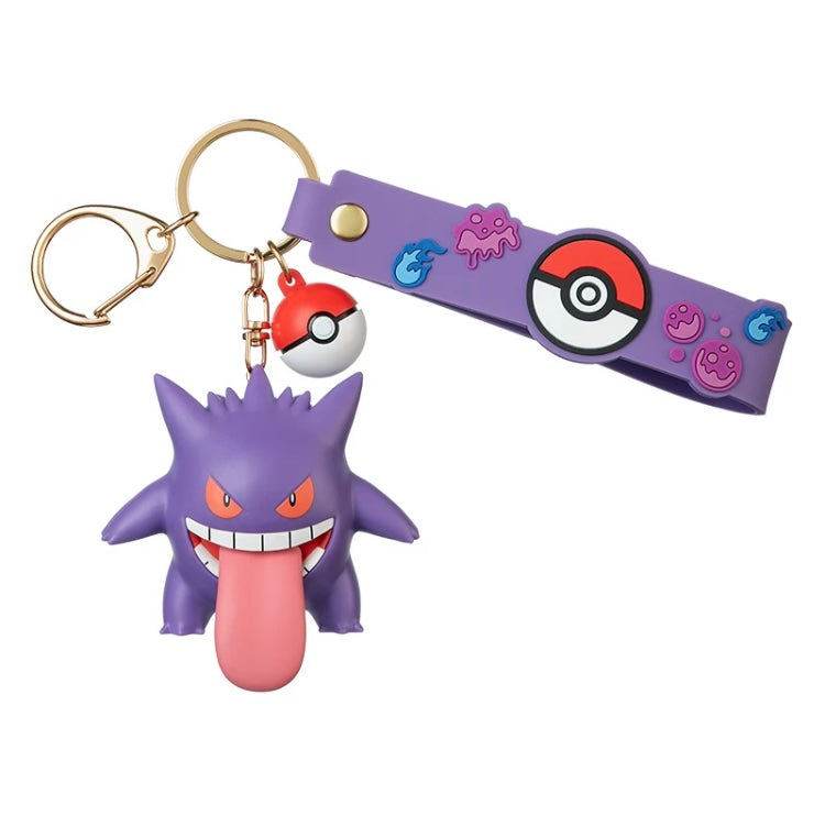 Pokemon Keychain - Pikachu Jigglypuff Gengar Plusle Minun KawaiiGiftLand