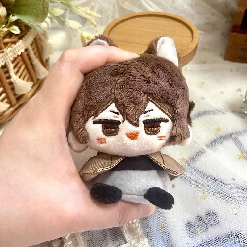 Japanese Anime Bungo Stray Dogs Sitting Keychain | Osamu Chuuya Rampo Cute Kawaii 12cm Doll - Cute Kawaii Item - KawaiiGiftLand