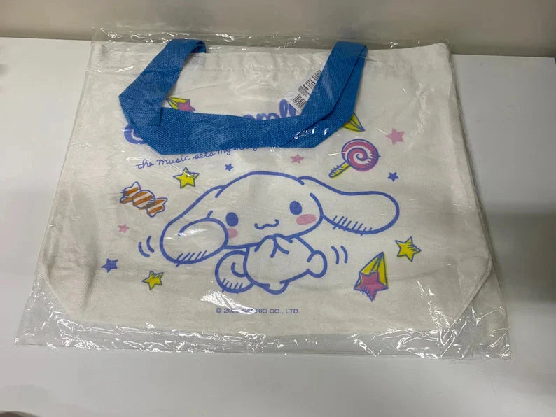 Sanrio Cinnamoroll Tote Bag with Zipper KawaiiGiftLand