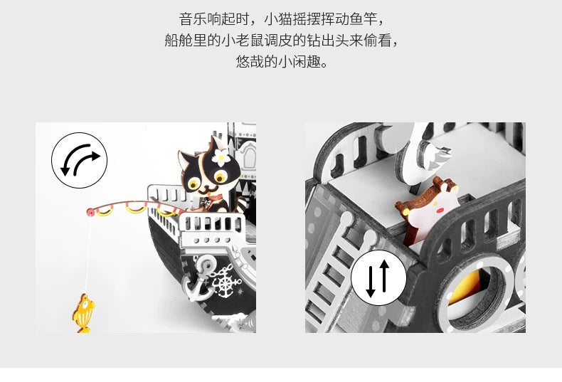 Craft Kits Wooden Music Box | Playful & Fun - DIY Handmade Mini World Miniature Gift