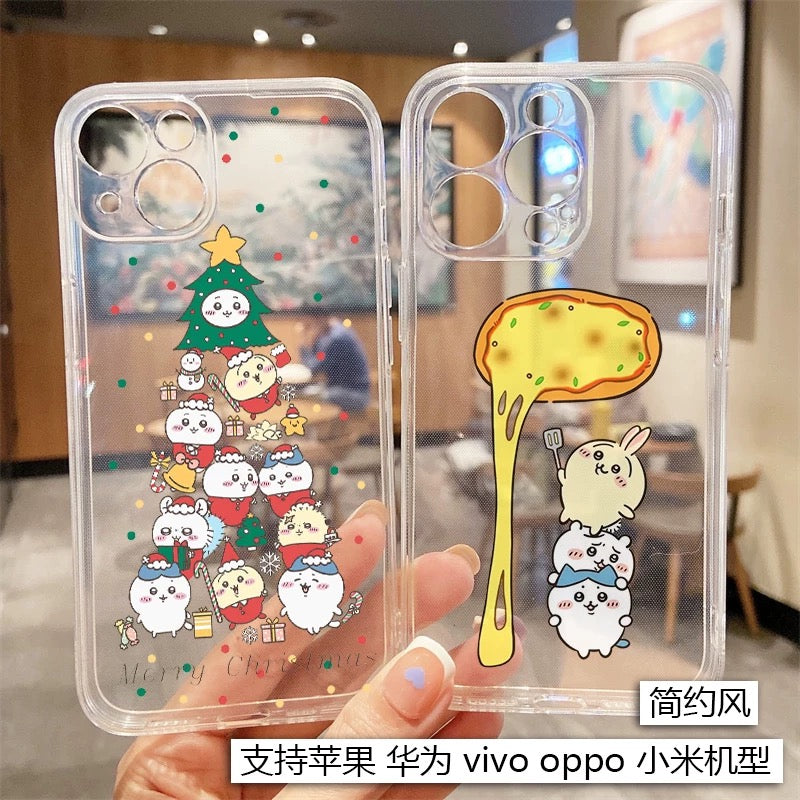 Japanese Cartoon Chiikawa Clean Case | Happy Fun Part1 - iPhone Case PLUS SE2 11 12 13 14 15 16 17 Pro Promax 12mini 13mini