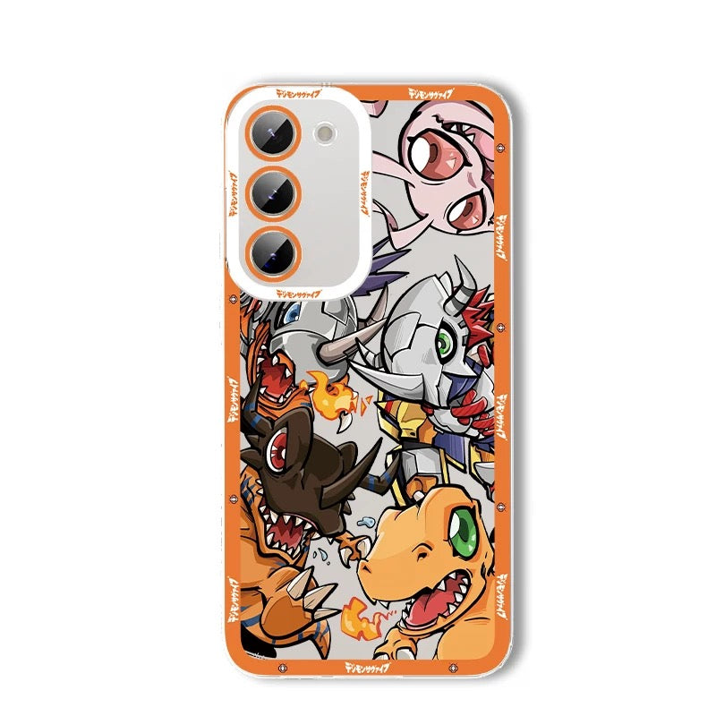 Anime Digimon Digital Monster Evolution Verison | Agumon - Phone Case Samsung Galaxy S25 S24 S23 S22 S21 FE Ultra - KawaiiGiftLand