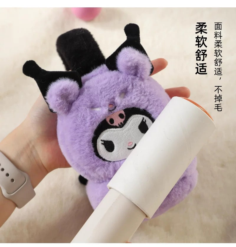 Sanrio Fluffy Earmuffs with Animals friends | My Melody Kuromi Cinnamoroll Pompompurin Pochacco - Headband and Hair Winter Accessory Outfits KawaiiGiftLand