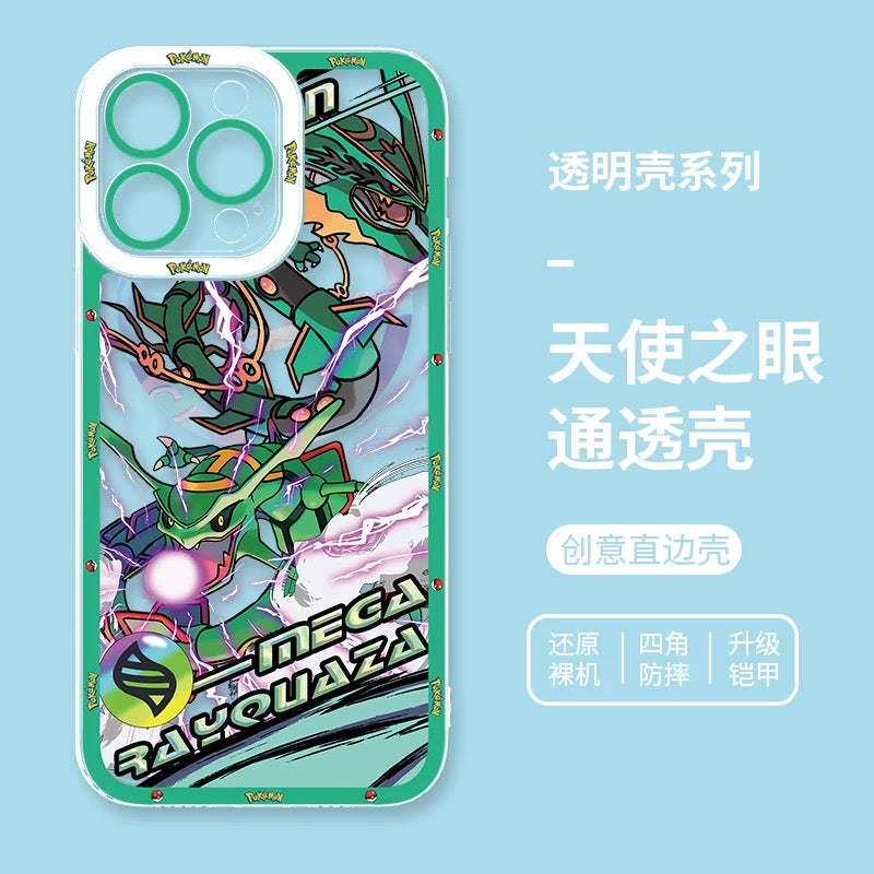 Japan Cartoon Pokemon Mega Evolution Anime | Metagross Scizor Latios Garchomp Rayquaza Lucario Charizard X Y Gardevoir - iPhone Case PLUS SE2 XS XR X 11 12 13 14 15 16 16e 17 17 17e Pro Promax 12mini 13mini