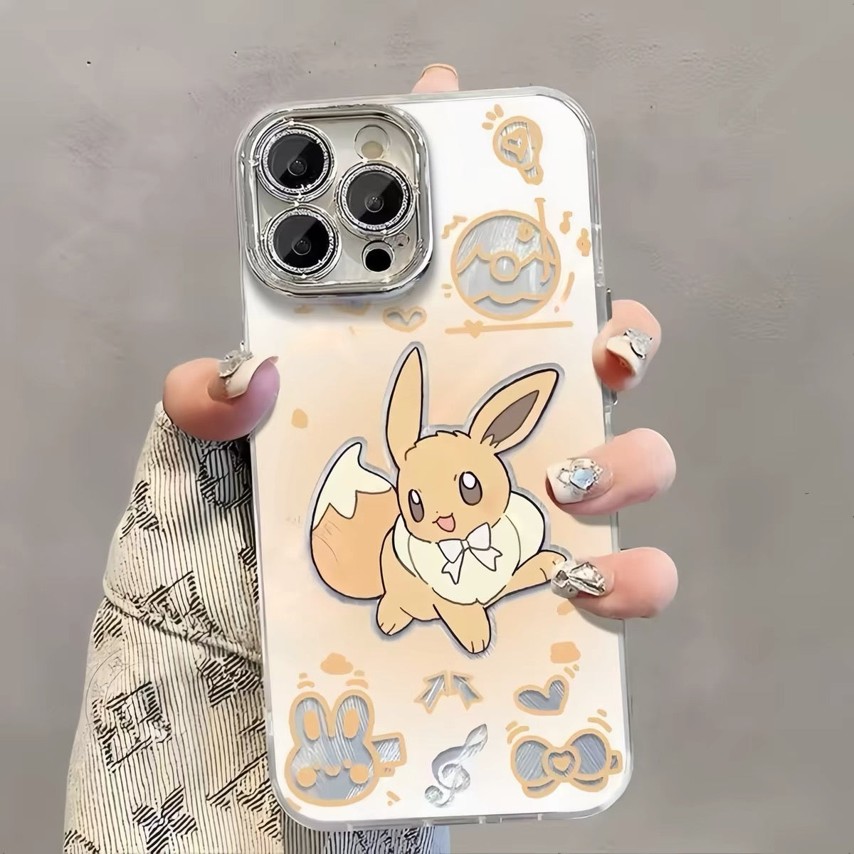 เคสการ์ตูนญี่ปุ่น Pokemon พร้อมที่กันเลนส์ ลาย Eevee Evolution โทนพาสเทลสุดน่ารัก | Eevee Vaporeon Jolteon Flareon Espeon Umbreon Leafeon Glaceon Sylveon 9 สไตล์ - เคส iPhone PLUS SE2 XS XR X 11 12 13 14 15 16 16e 17 17e Pro Promax