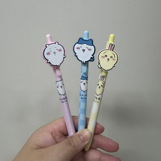 ChiiKawa X Miniso | ChiiKawa Hachiware Usagi Ball Pen Black 0.5mm - Kawaii items Room Decoration Stationery