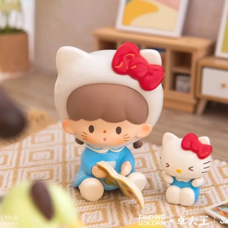 zZoton x Sanrio Characters Preparation Before Bedtime | Hello Kitty My Melody Kuromi Cinnamoroll Pompompurin Pochacco Hangyodon - Collectable Toys Mystery Blind Box