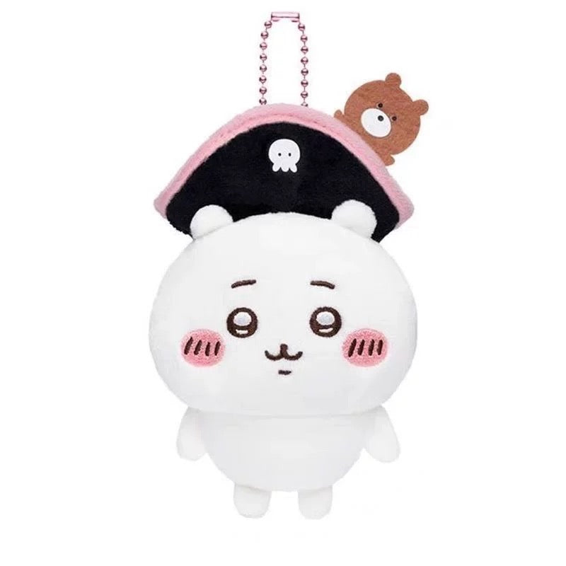 Japan ChiiKawa | Chiikawa Hachiware Usagi Momonga Kurimanju Cosplay Pirate Plush Doll Keychain - Kawaii items Room Decoration doll KawaiiGiftLand
