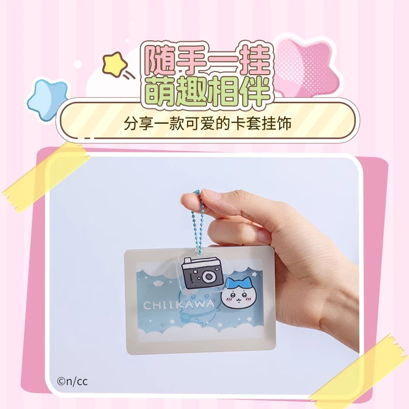 ChiiKawa X Miniso | ChiiKawa Hachiware Usagi with Props Acrylic Cardholder - Kawaii Items KawaiiGiftLand