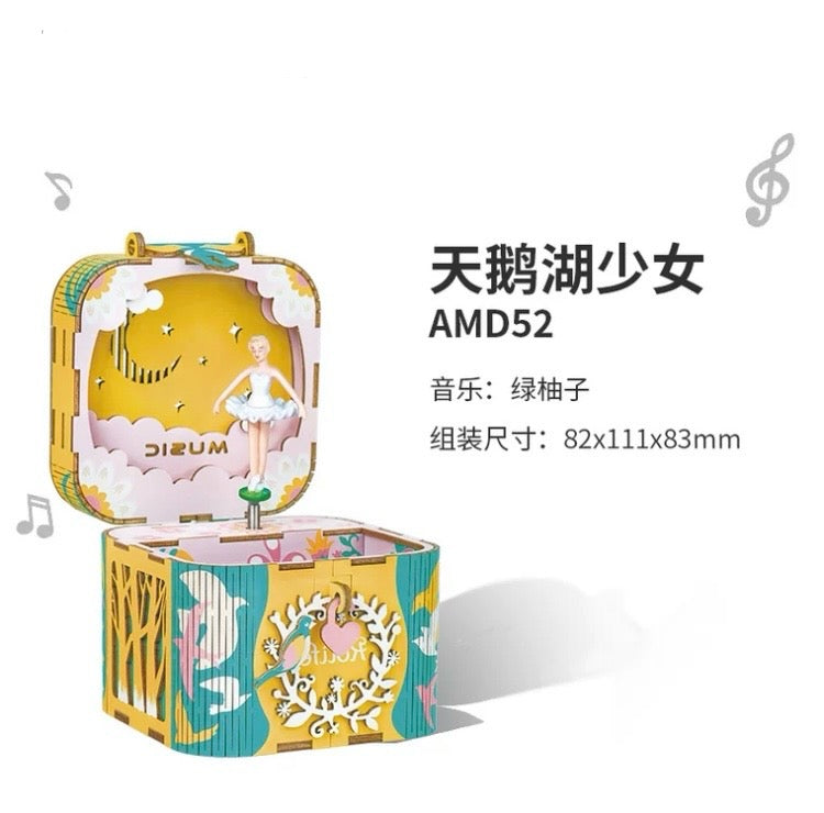 Craft Kits Wooden Music Box | Playful & Fun - DIY Handmade Mini World Miniature Gift