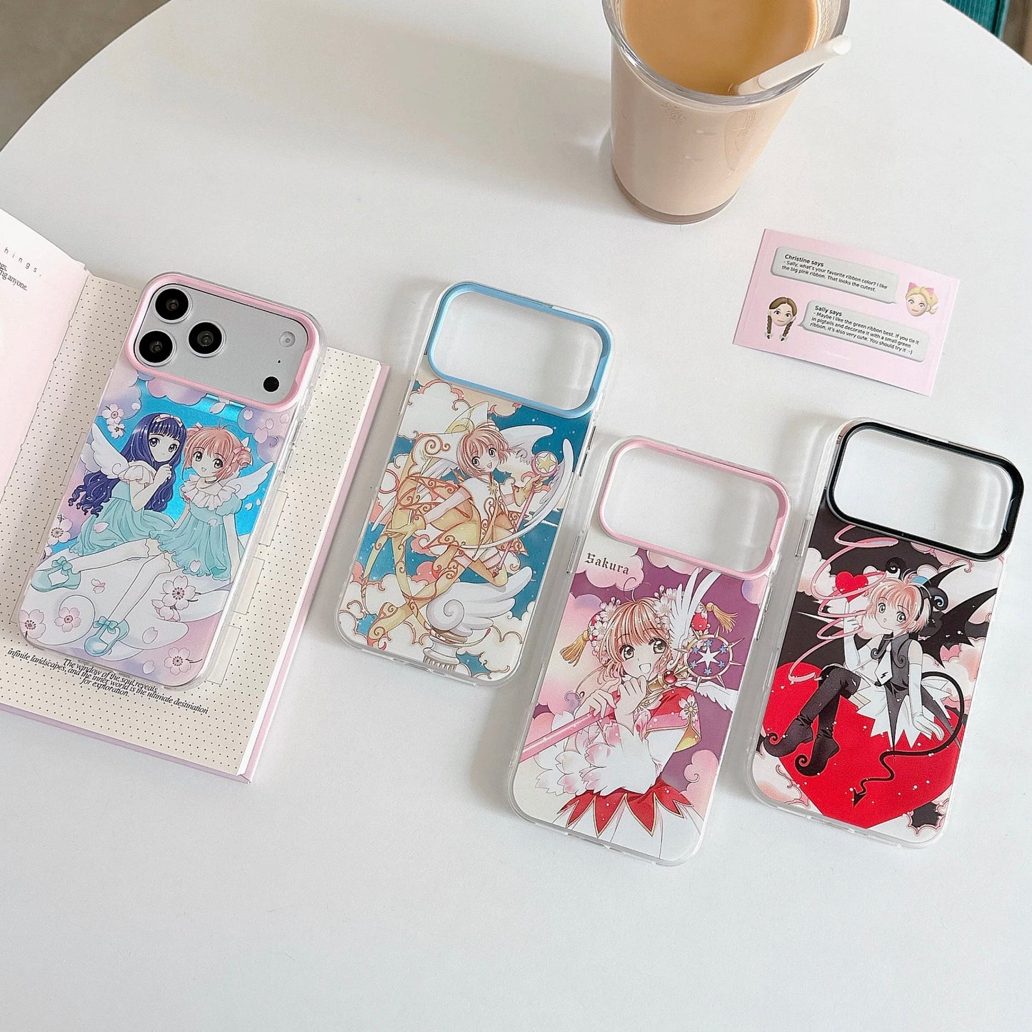 CardCaptorSakura Retro Comic Laser Case | Part 3 Cosplay Style Sakura - Phone Case Samsung Galaxy S26 S25 S24 S23 S22 S21 FE Ultra Edge