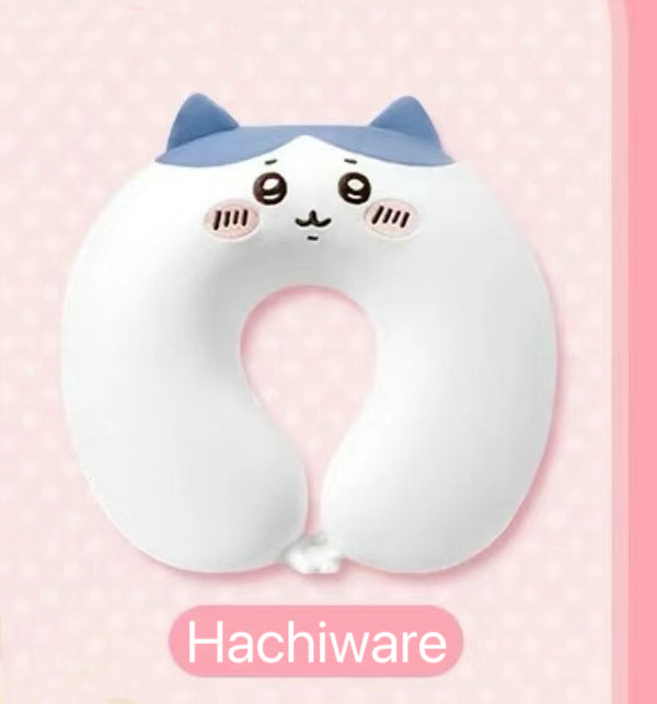 ChiiKawa X Miniso | ChiiKawa Hachiware Usagi Neck Pillow - Airplane Pillow Kawaii items Room Decoration KawaiiGiftLand