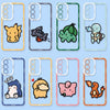 Japan Cartoon Pokemon Simple Cute Drawing | Pikachu Gible Bulbasaur Squirtle Snoriax Psyduck Jigglypuff Charmander - Phone Case Samsung Galaxy S26 S25 S24 S 23 S22 S21 FE Ultra Edge