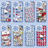 Japanese Cartoon Hello Kitty | Vintage Kitty Blue Version - iPhone Case PLUS SE2 XS XR X 11 12 13 14 15 16 16e 17 17e Pro Promax 12mini 13mini