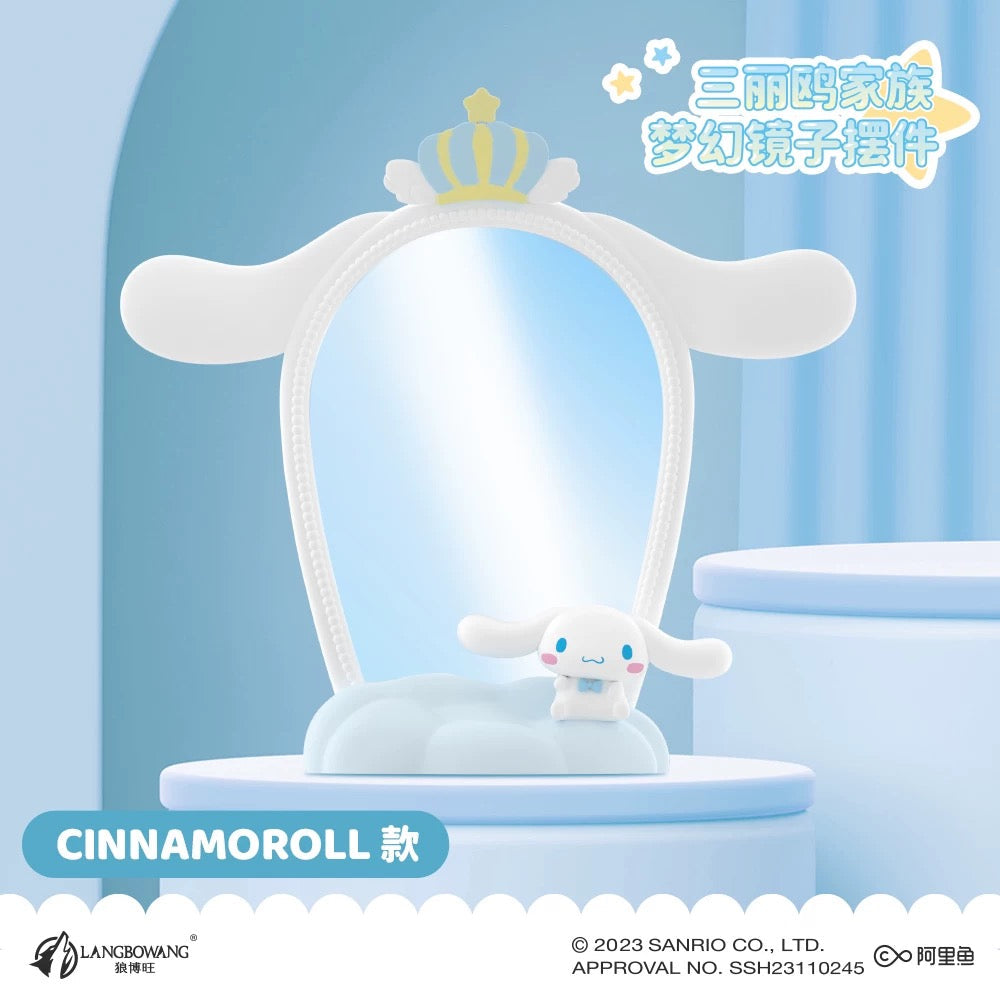 Sanrio Characters Theme Silicon with Mirror Series | My Melody Kuromi Cinnamoroll Pompompurin - Kawaii Decoration Collectable Toys Toy Collection KawaiiGiftLand