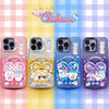 Japanese Cartoon ChiiKawa X Sanrio Laser Case | Sweet Heart with Chiikawa My Melody Hachiware Hello Kitty Usagi Pompompurin Momonga Kuromi - Phone Case Samsung Galaxy S26 S25 S24 S23 S22 S21 FE Ultra Edge
