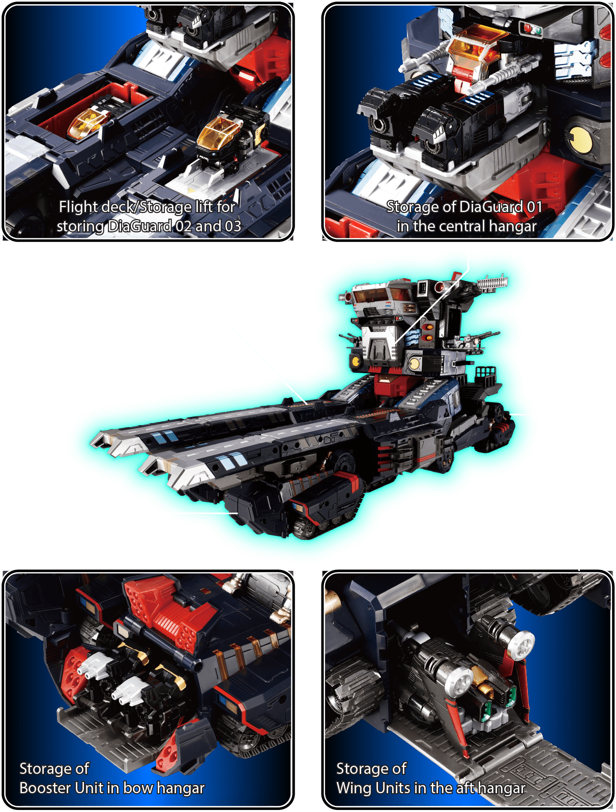 [Pre Owned- New] Takara Tomy Diaclone DA-104 Diaguardion-Zeroth 1/60 Scale Action Figure Set