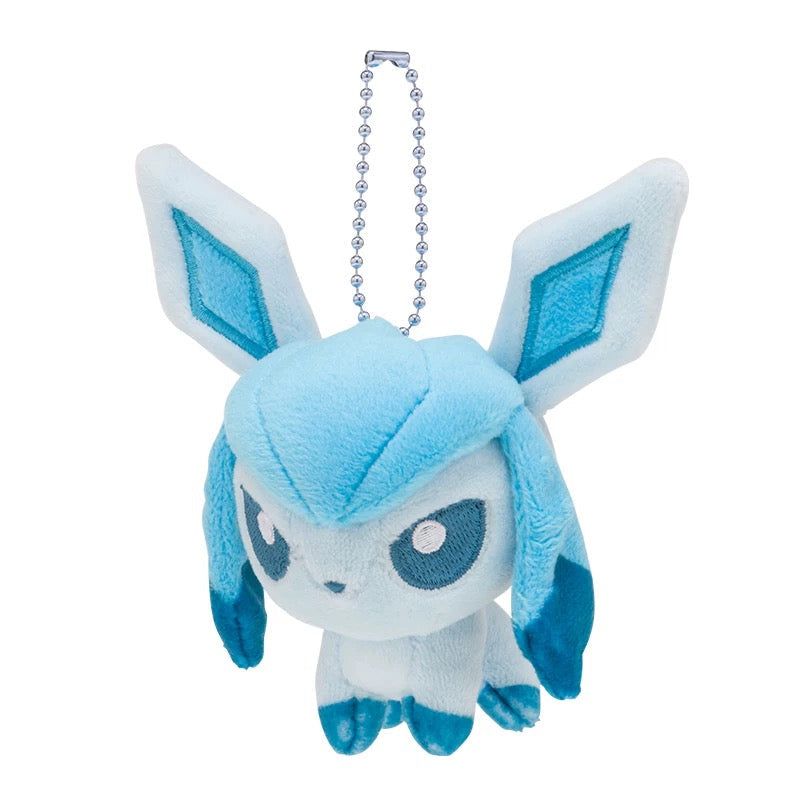 Japan Cartoon Pokemon Center Eevee Evolution Evolve Keychain | Eevee Vaporeon Jolteon Flareon Espeon Umbreon Leafeon Glaceon Sylveon - Mascot Mini Plush Doll KawaiiGiftLand