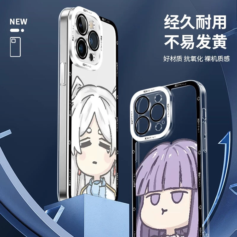 Japanese Anime FRIEREN Cute Style | Frieren Fern Himmel 3 Styles - iPhone Case PLUS SE2 XS XR X 11 12 13 14 15 16 16e 17 17e Pro Promax 12mini 13mini