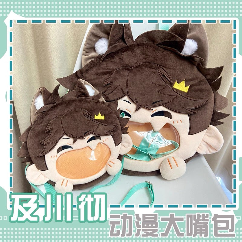 Japanese Anime Haikyu!! | Oikawa Tooru with Cat Ear Plush Cute Icon Itabag Backpack and Crossbody Bag - Cute Kawaii Item