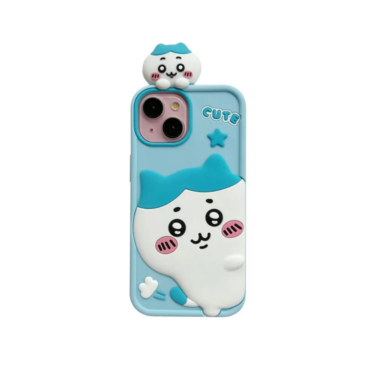 Japanese Cartoon ChiiKawa Look at you Silicone | Chiikawa Hachiware Usagi - iPhone Case 15 14 13 12 Pro ProMax KawaiiGiftLand