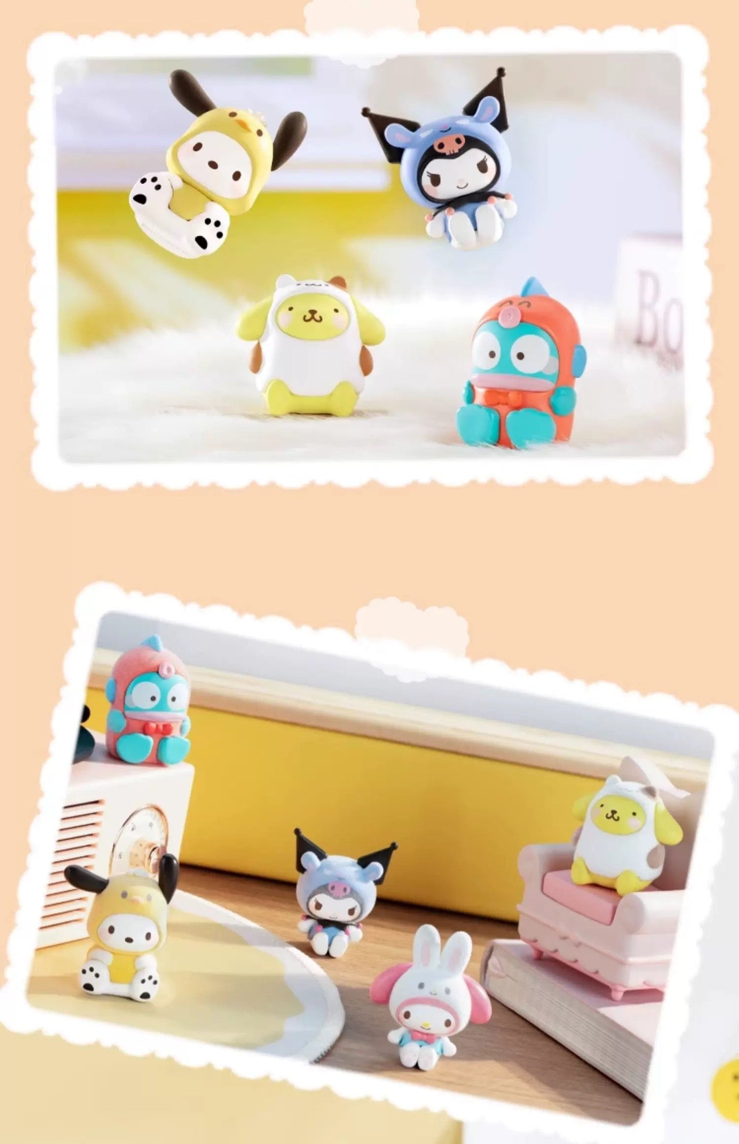 Sanrio Characters Animals Crossing Mini Series | My Melody Kuromi Cinnamoroll Pompompurin Pochacco Hangyodon - Kawaii Collectable Toys Toy Collection KawaiiGiftLand